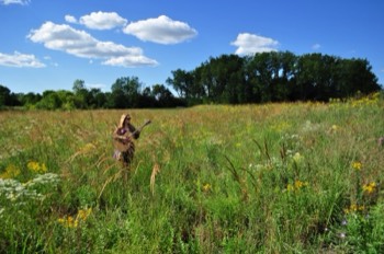 Cory in the field