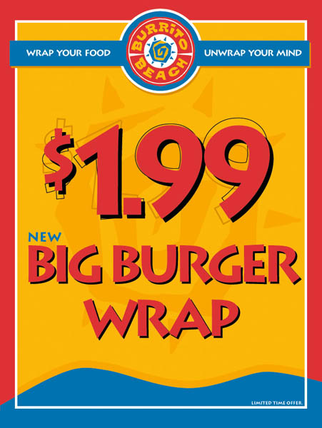 Big Burger Wrap Poster